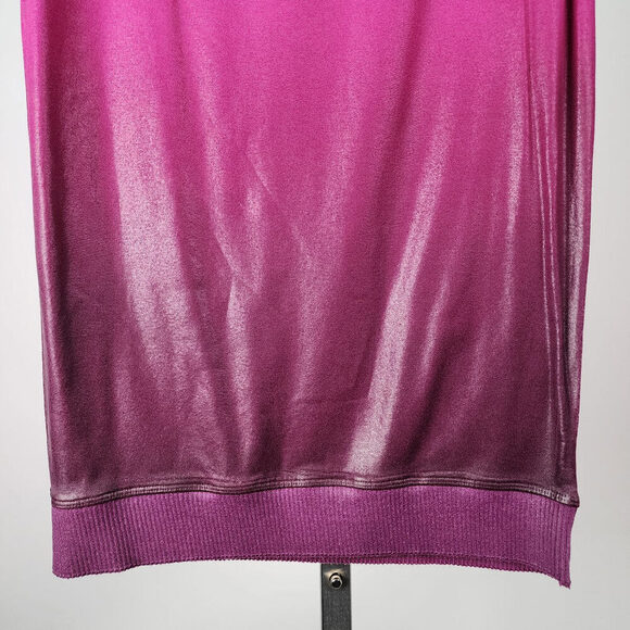 Lolly Pink Hombre Midi Stretch Skirt Size M/L - Picture 3 of 6